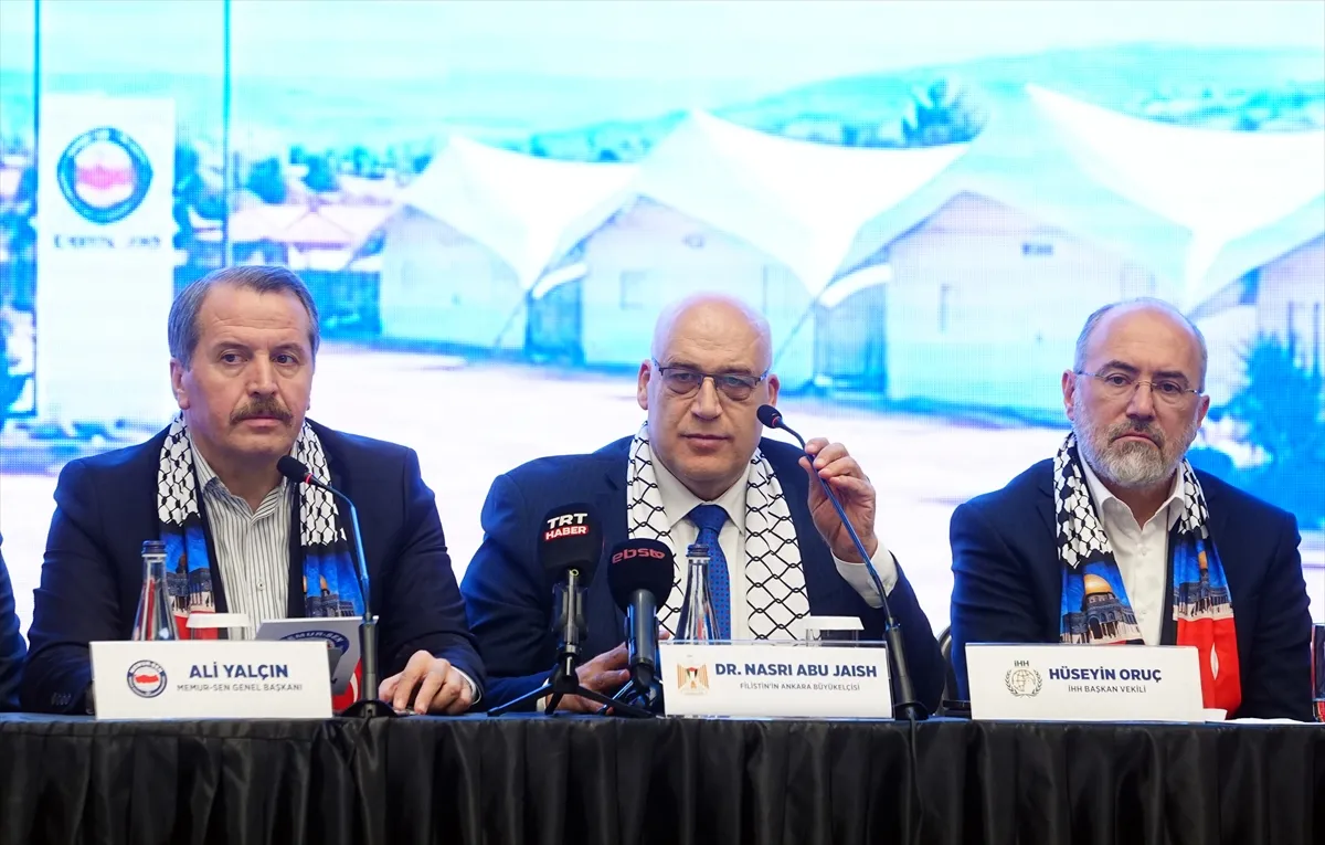 Memur-Sen’de Gazze’de Bir Okul Binlerce Umut projesi tanıtıldı Memur-Sen’de Gazze’de Bir Okul Binlerce Umut projesi tanıtıldı